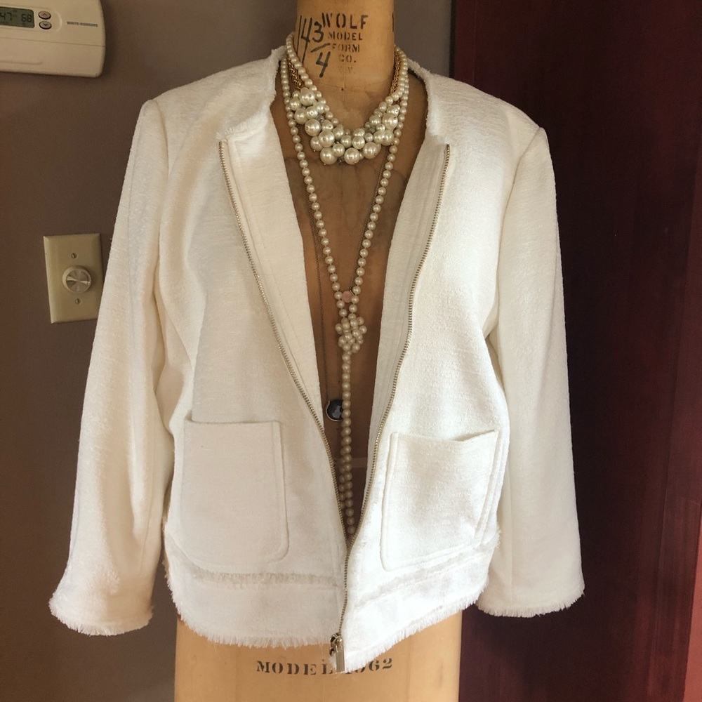 White Ann Taylor Jacket